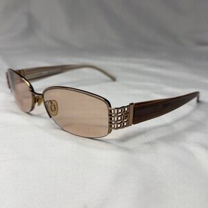 Vintage Chelsea Morgan CMS601 BR Eyeglasses Frames Brown Oval Half Rim 56-16-130